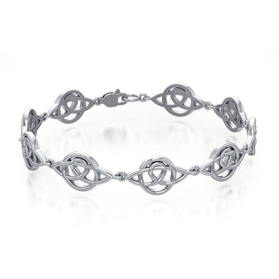 Celtic Trinity Knot Silver Bracelet TBG083