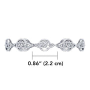 Celtic Trinity Knot Silver Bracelet TBG083