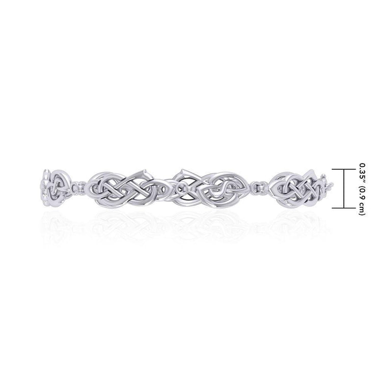 A limitless bound ~ Celtic Knotwork Sterling Silver Bracelet TBG089