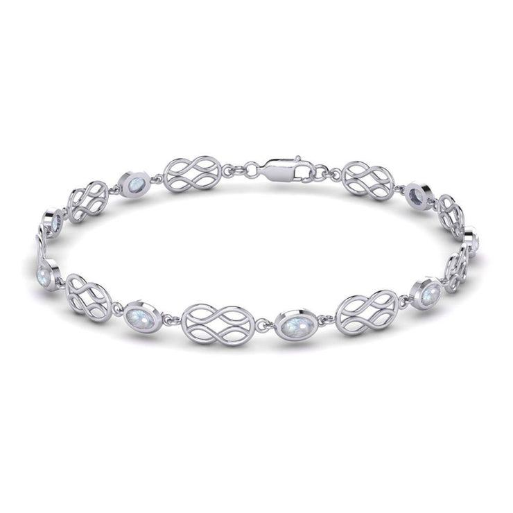 A lifetime Celtic Knotwork inspiration ~ Sterling Silver Bracelet Jewelry with Gemstone TBG311