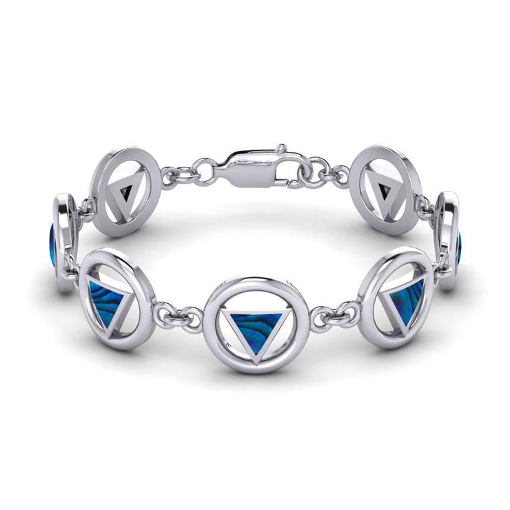 AA Symbol Silver Bracelet TBG689