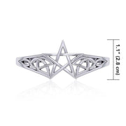 The Centuries Old Power of the Silver Pentagram ~ It’s yours to behold TBG759 Bangle