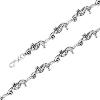 Seahorse Link Silver Bracelet TBL018