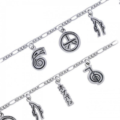 Reiki Symbols Silver Bracelet TBL097