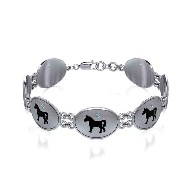 Arabian Horse Silver Bracelet TBL132