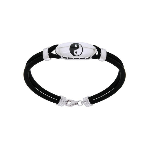 Yin Yang Leather Cord Bracelet TBL200