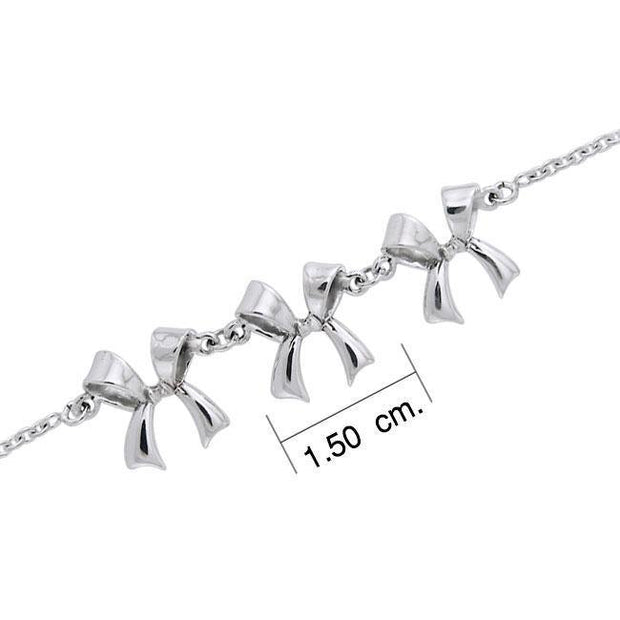 Tied Ribbons Silver Bracelet TBL210