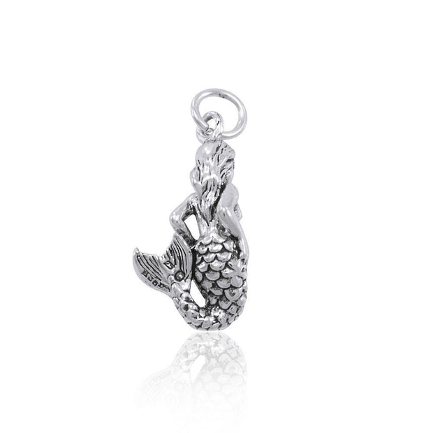 The Mystic Melody of a Sea Mermaid ~ Sterling Silver Charm TC609
