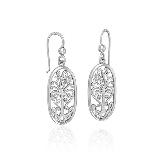 Tree of Life Silver Earrings TE2795