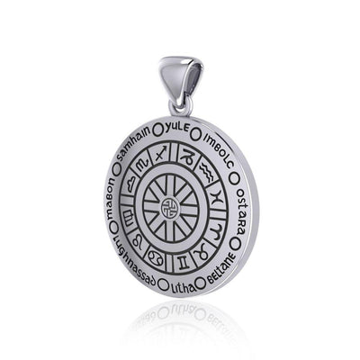 Wheel of the Year Silver Pendant TPD232
