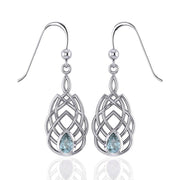 Celtic Knotwork Silver Earrings TE107