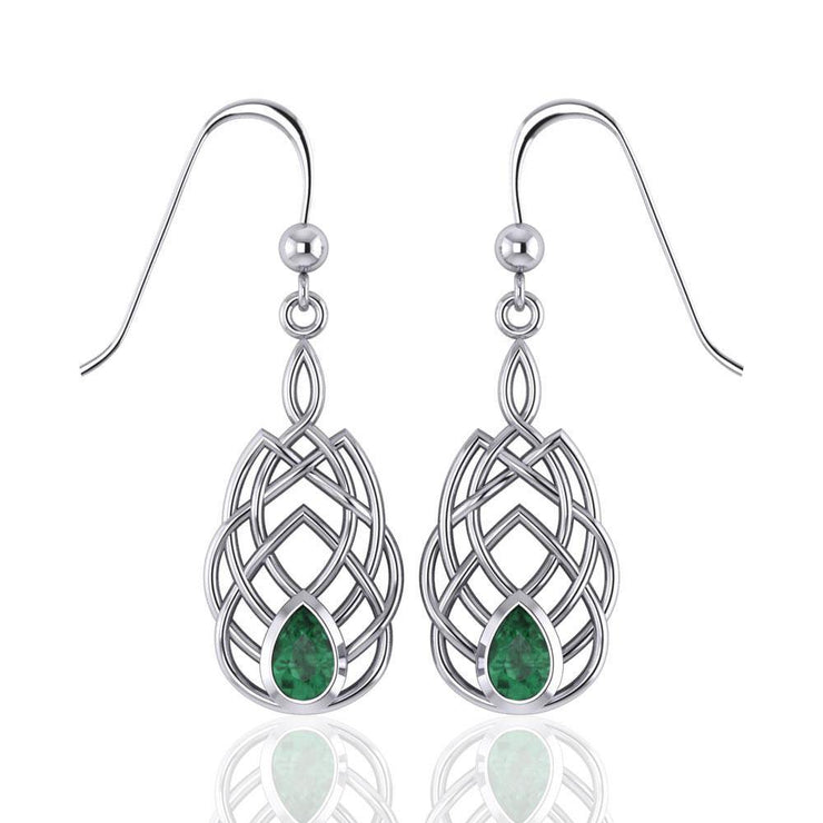 Celtic Knotwork Silver Earrings TE107 Earrings