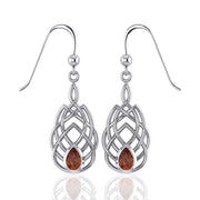 Celtic Knotwork Silver Earrings TE107