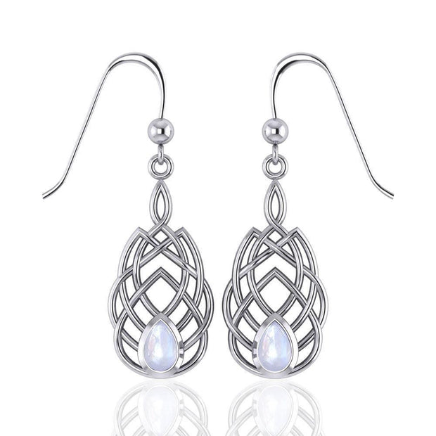 Celtic Knotwork Silver Earrings TE107