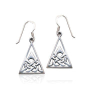 Celtic Knotwork Triangle Earrings TE118