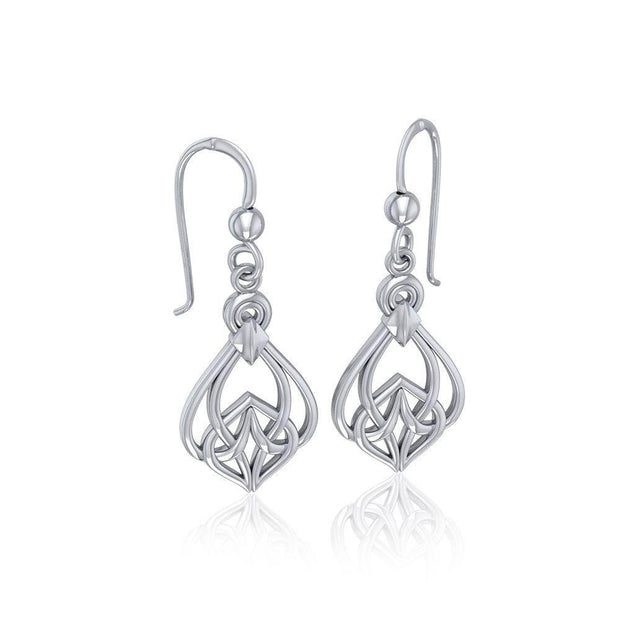 Celtic Knotwork Silver Earrings TE140