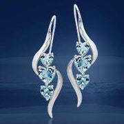 3 Heart Gemstone Earrings TER1188