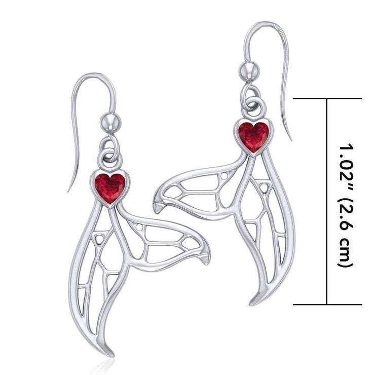 Window to Universe Whale Tail Sterling Silver Earrings TER1685 Earrings