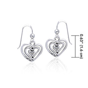 Full of Spiral Hearts ~ Sterling Silver Jewelry Earrings TER915