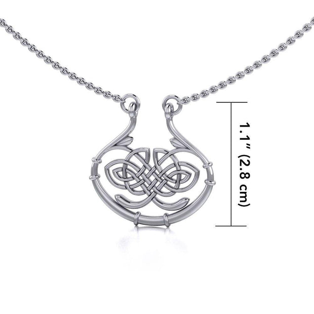 A standout of the Celtic pride ~ Celtic Knotwork Sterling Silver Necklace Jewelry TN005