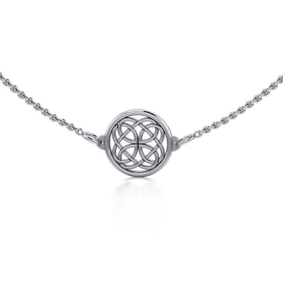 A timeless imprint of eternity ~ Celtic Knotwork Sterling Silver Necklace Jewelry TN010