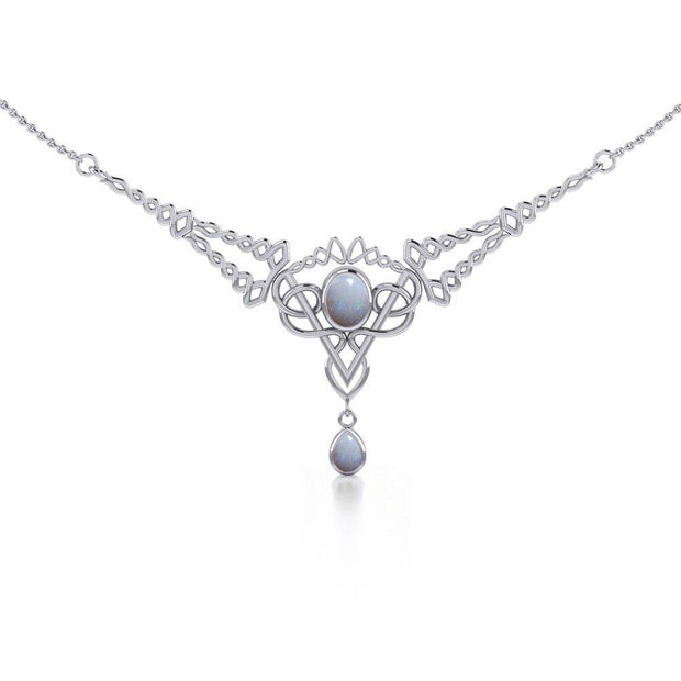 Celtic Knotwork Silver Necklace TN050