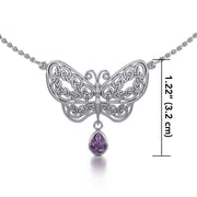 Celtic Knot Butterfly Necklace TN257