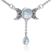 Blue Moon Silver Necklace TN258 Necklace
