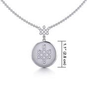 Chinese Mystic Knot Silver Necklace TNC360