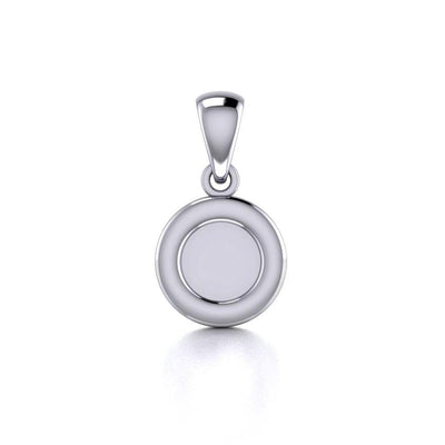 Coffee Cup Plate Silver Pendant TP042