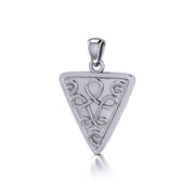 Celtic Knotwork Sterling Silver Triangle Pendant Jewelry TP1085