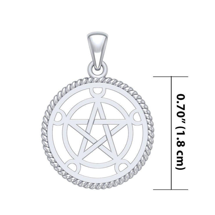 Silver Pentagram Pentacle Pendant TP1207