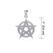 Silver Pentagram Pentacle Pendant TP243