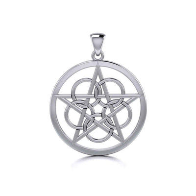 Silver Pentagram Pentacle Pendant TP465