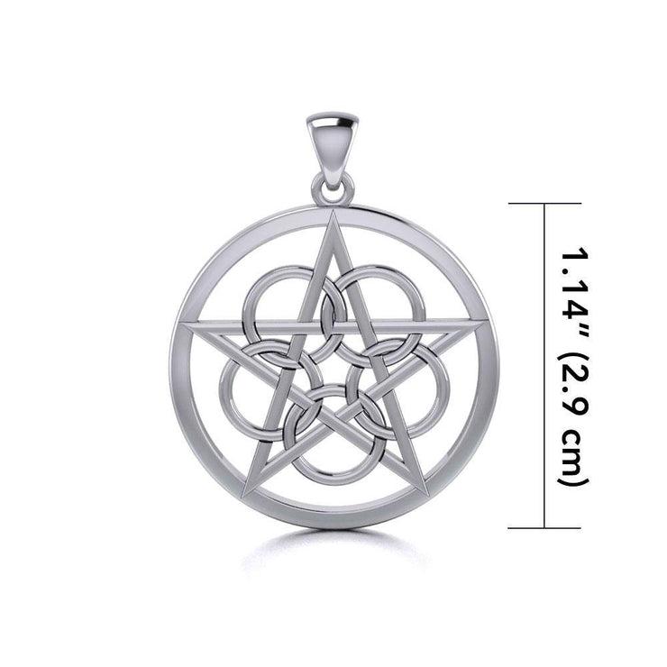 Silver Pentagram Pentacle Pendant TP465