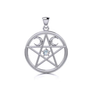 Silver Pentagram Pentacle Pendant TP469