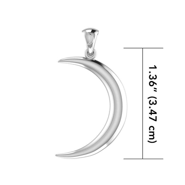 Strengthening a New Beginning ~ Crescent Moon Sterling Silver Jewelry Pendant TP613 Pendant
