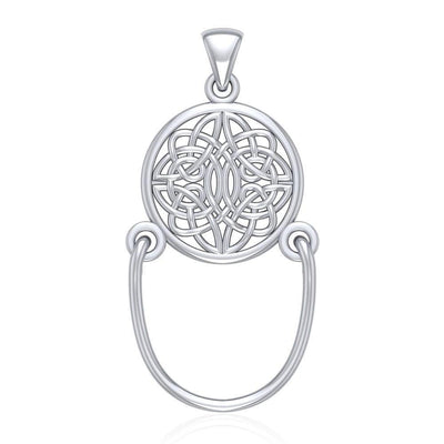 The best and endless ~ Celtic Knotwork Sterling Silver Pendant Jewelry with Charm Holder TP938