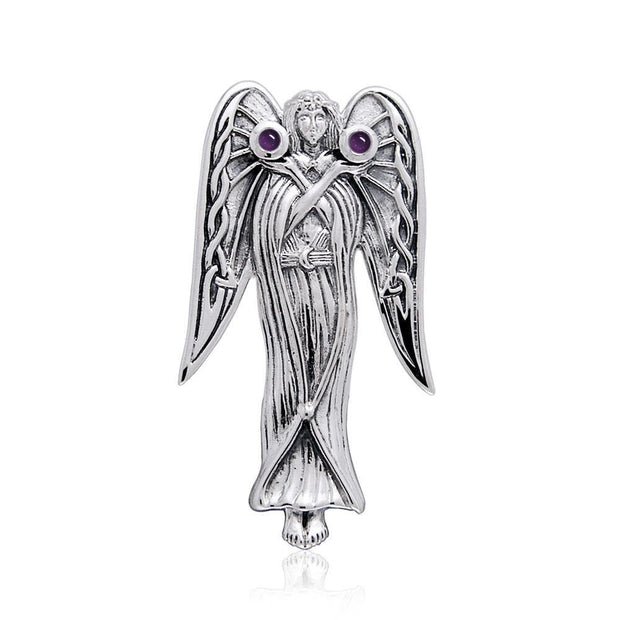 Inspirational Angel Silver Pendant TPD124
