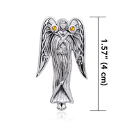 Inspirational Angel Silver Pendant TPD124