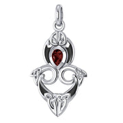 A first-rate lifetime tradition ~ Sterling Silver Celtic Triquetra Pendant Jewelry with Gemstones TPD1265 Pendant