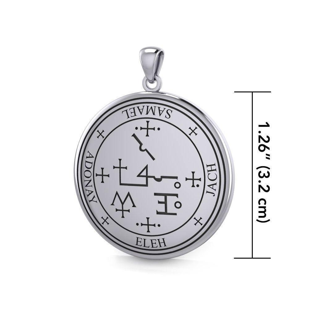 Sigil of the Archangel Samael Sterling Silver Pendant TPD2823