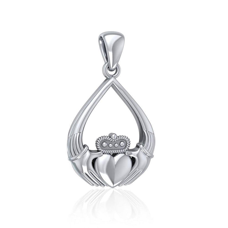 Claddagh Sterling Silver Pendant TPD3153