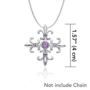 Exquisite symbolism in Croix La Meโ€re ~ Sterling Silver Jewelry Pendant TPD355 Pendant