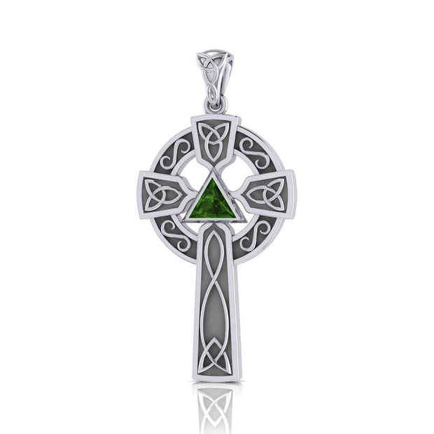 Celtic Knot AA Recovery Cross Silver Pendant TPD385 Pendant