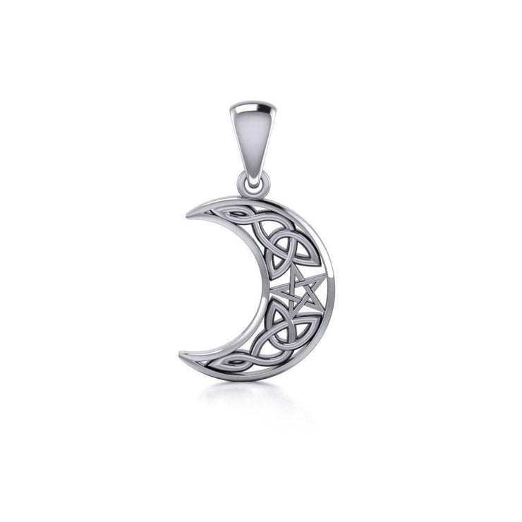 Wish Upon the Enchanting Magick Moon Silver Pendant TPD422
