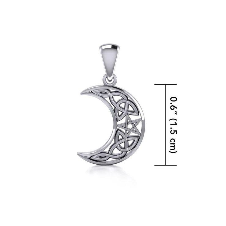 Wish Upon the Enchanting Magick Moon Silver Pendant TPD422