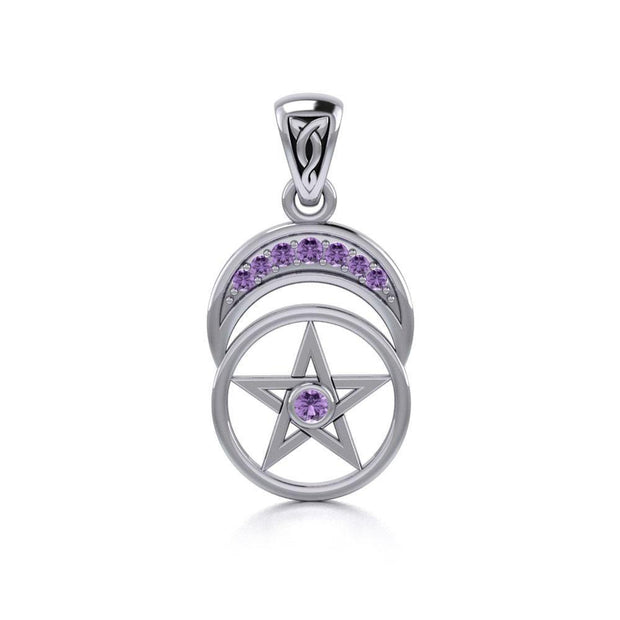 The Star with Double Crecesnt Moon Pendant TPD4270