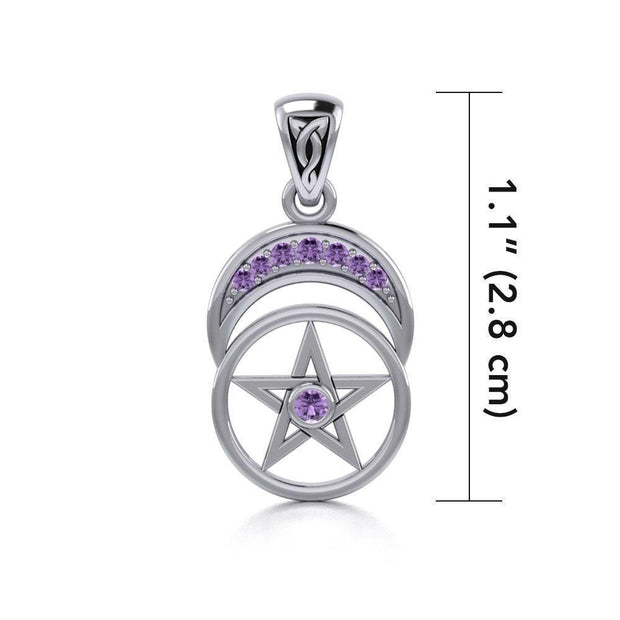 The Star with Double Crecesnt Moon Pendant TPD4270