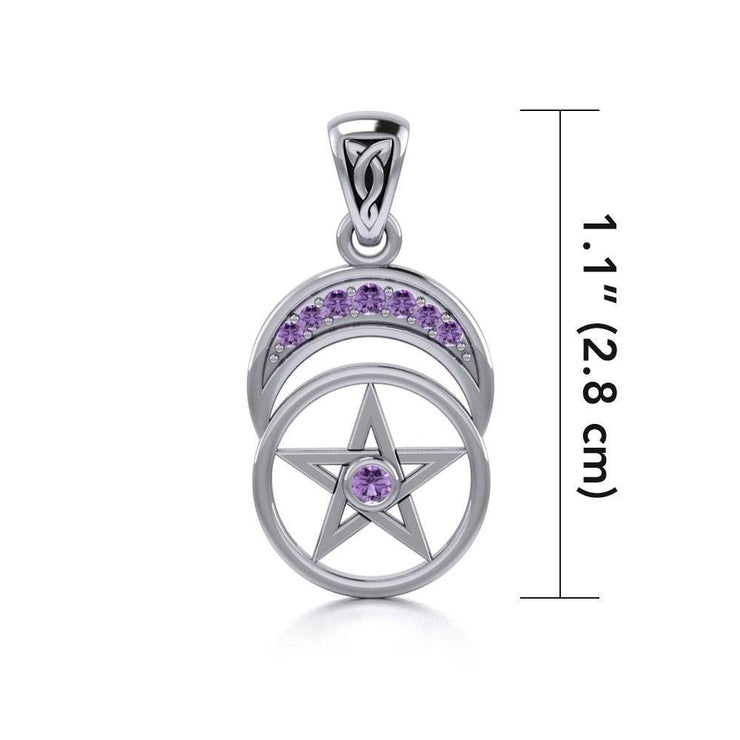 The Star with Double Crecesnt Moon Pendant TPD4270